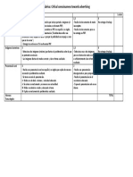 Rubric 4° Critical - Consciousn