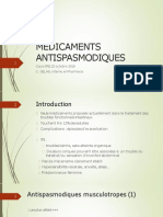 Medicaments Antispasmodiques: Cours Ifsi, 22 Octobre 2018 C. Gelas, Interne Enpharmacie