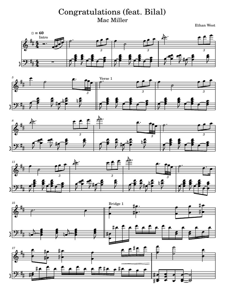 Congratulations - by Mac Miller Acc PDF | PDF