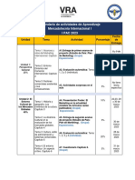 Calendario Con Ajustes de Actividades de Aprendizaje I PAC 2023