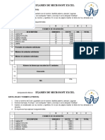 Exam de Excel