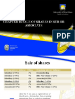Chapter 16 Sale of Shares in Sub or Assoc