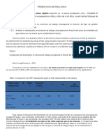 Presentación de Resultados