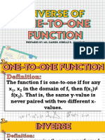 Inverse of One-to-One Functions