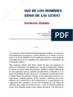 GOBIERNO DE LOS HOMBRES O GOBIERNO DE LAS LEYES. Norberto Bobbio