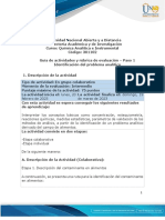 Guía de Actividades y Rúbrica de Evaluación - Unidad 1 - Paso 1 - Identificación Del Problema Analítico