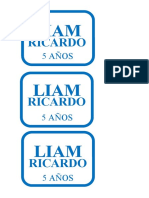 Etiquetas Liam