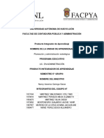 Planeación y Administración Estratégica: Nombre de La Unidad de Aprendizaje