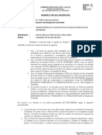 Opinión sobre solicitud de plazas de internado en hospital de Ventanilla