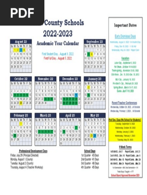 Approved 2022-23 Rhea County Calendar 8 | PDF | Festival | Holidays