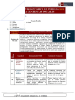 Matriz Evaluación Diagnostica CCSS 5° Grado Ci