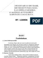 Gambaran Pengetahuan Ibu Hamil Tentang Imunisasi TT Pada