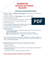 Liste Des Pièces Et Ordre Dossier Remise Étudiant BZV - 0