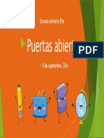 Escuela primaria Elm puertas abiertas 8 septiembre