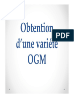 5 Obtention D'une Variété OGM