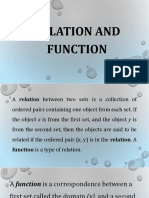 Relations and Functions