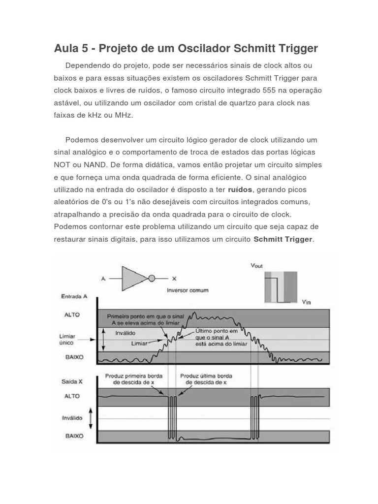 Capítulo IV - Oscilador Schmitt Trigger | PDF