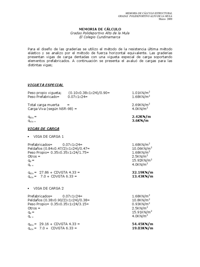 Estructura de Gradas | PDF | Carpintería | Ingeniería estructural