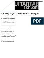 OH HOLY NIGHT Chords by Avril Lavigne - Chords Explorer