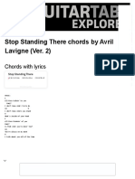 STOP STANDING THERE (VER. 2) Chords by Avril Lavigne 2 PDF