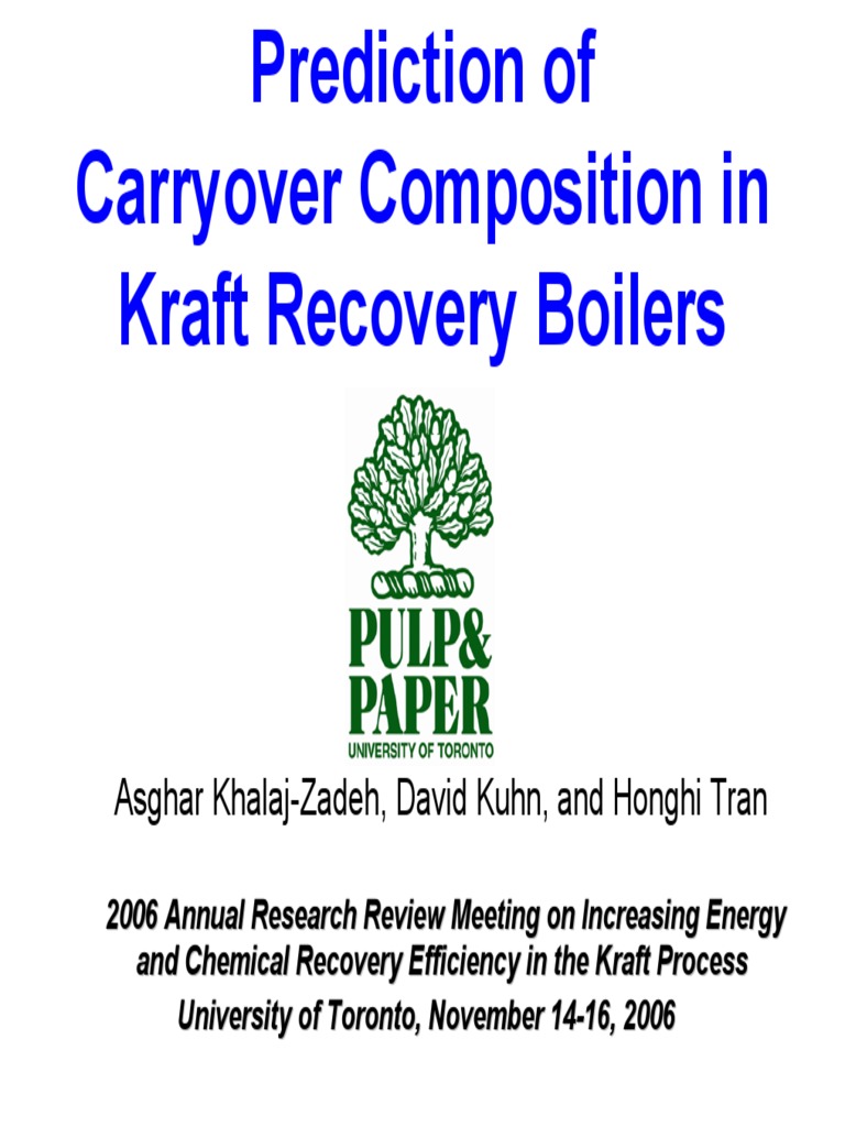 02Prediction of Carryover Composition in Kraft Recovery BoilersAsghar