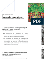 Produção da metrópole e acumulação do capital financeiro