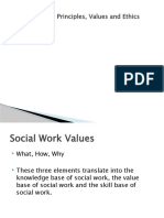 Social Work Principles and Ethics Guide Values-Based Practice