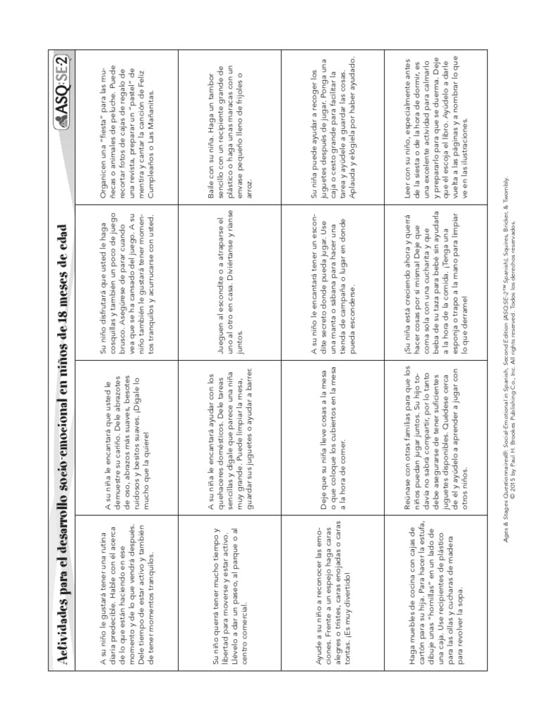 Asqse 2 actividades de 18 meses pdf