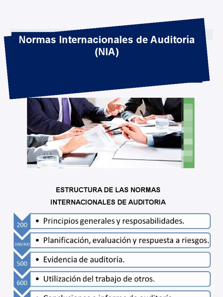 Normas Internacionales de Auditoría (NIA) | PDF