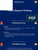 Police Report Writing Guide