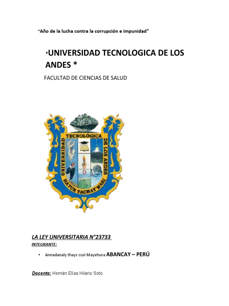 Análisis de la Ley Universitaria N° 23733 y la nueva reforma