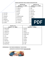 Jadwal Permohonan Konsumsi Takjil Masjid Nurussholihin