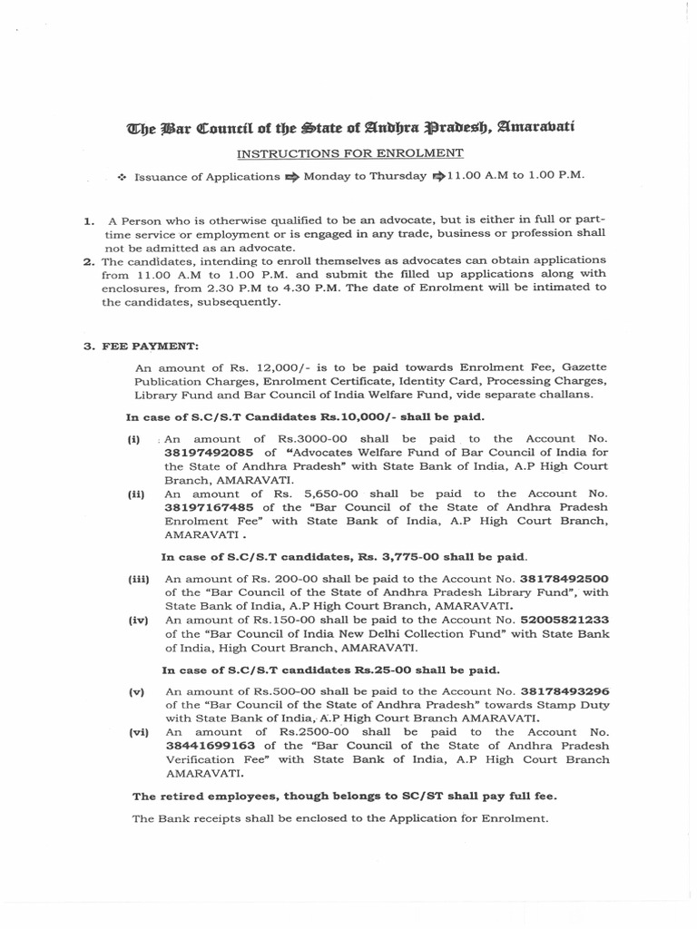Ap Bar Council Contact Number