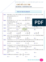 Chủ đề cực trị, vận dụng cao cực trị