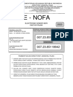 E-NOFA Elektronik Nomor Seri Faktur Pajak 2023
