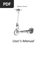 User's Manual: Electric Scooter