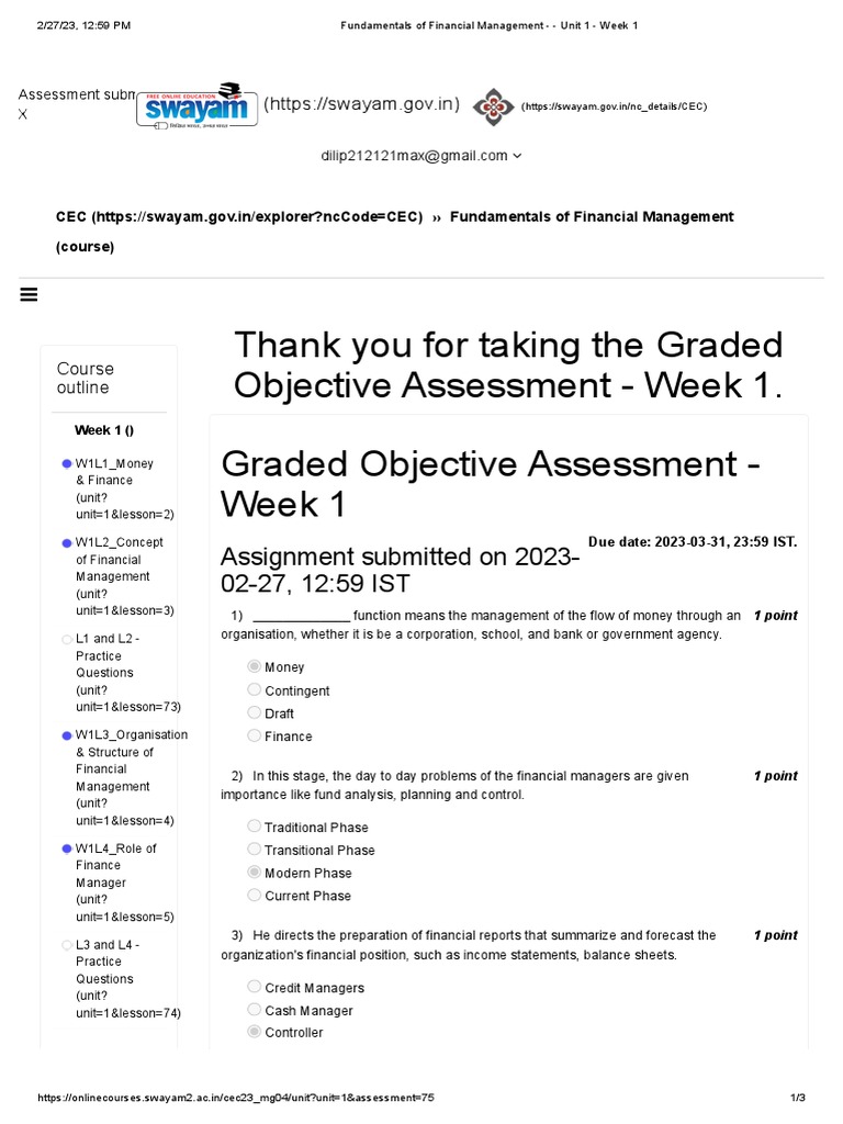 Amlctf Fundamentals Of Financial Management