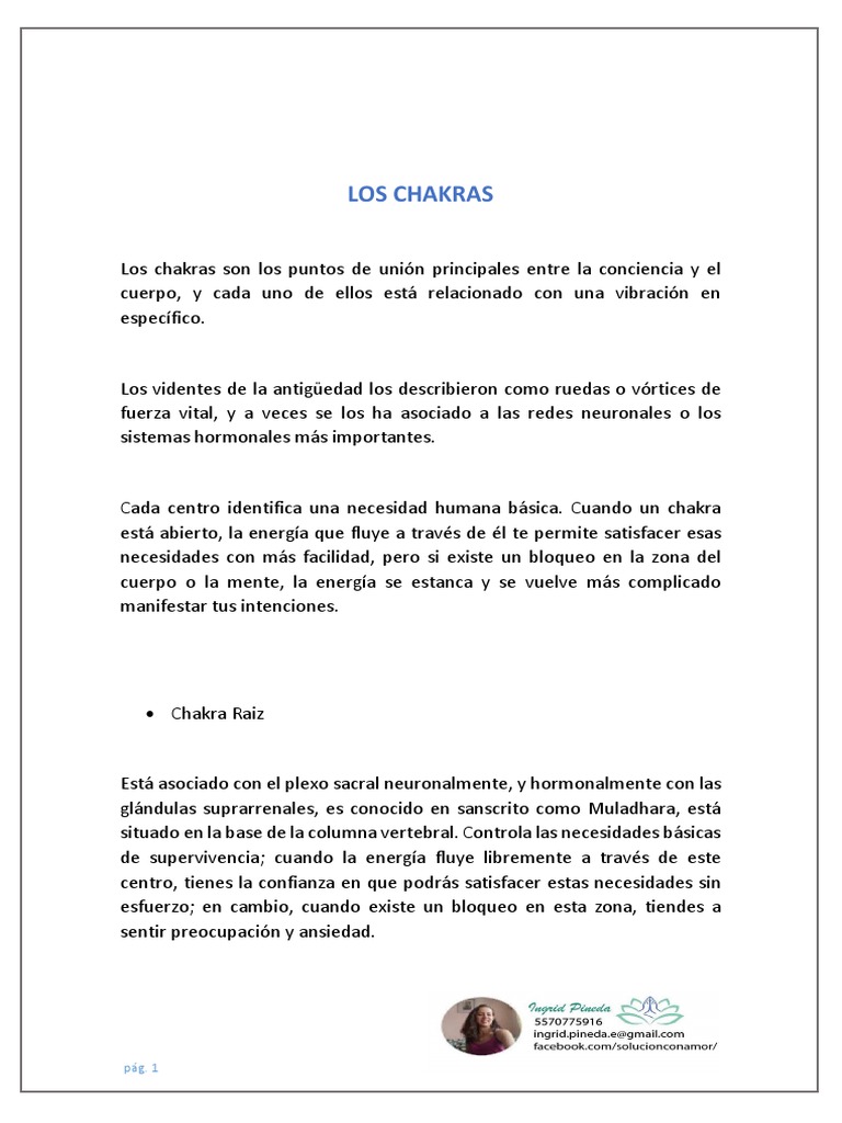Guía de los Chakras y su Equilibrio | PDF | Amor | Meditación