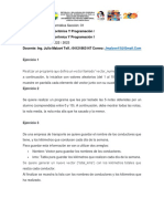 Algoritmos y programación I - Ejercicios de vectores y arreglos