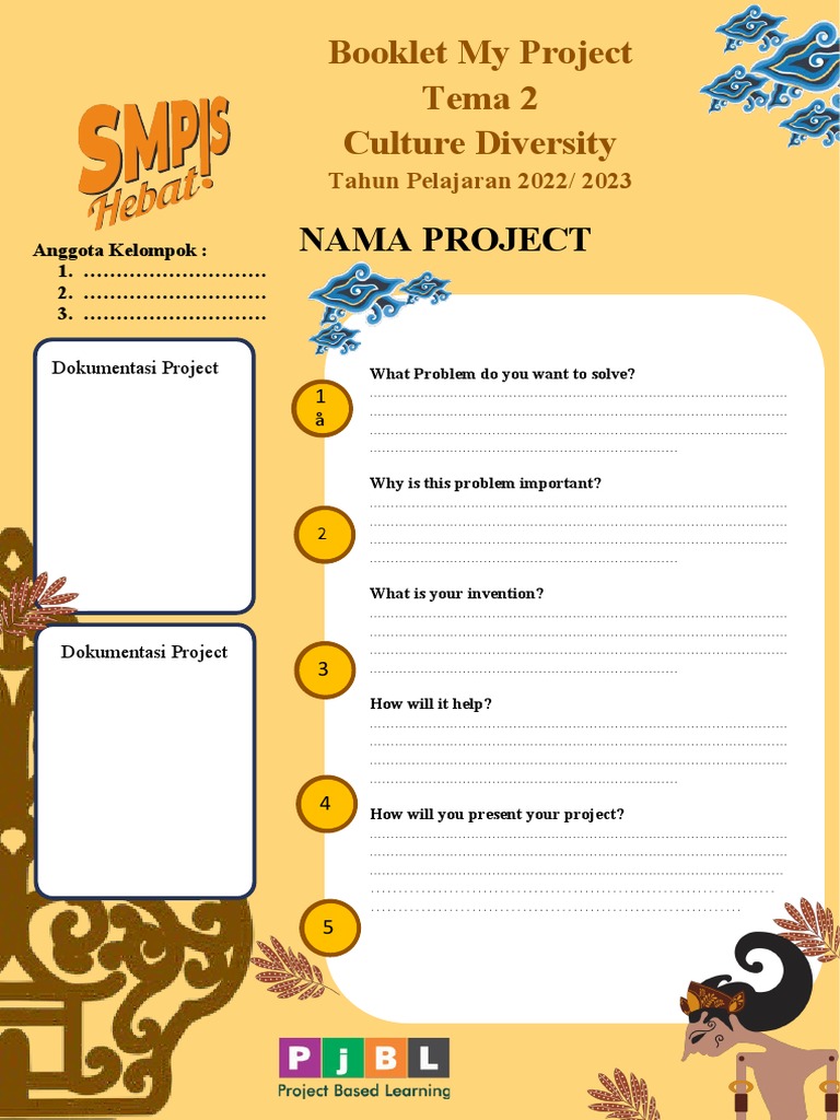 Template Bookleat PJBL | PDF