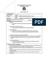 Plan de Clases Lengua Castellana 2023 PDF
