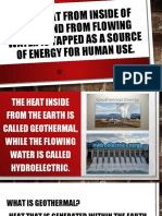 Geothermal and Hydroelectric Energy
