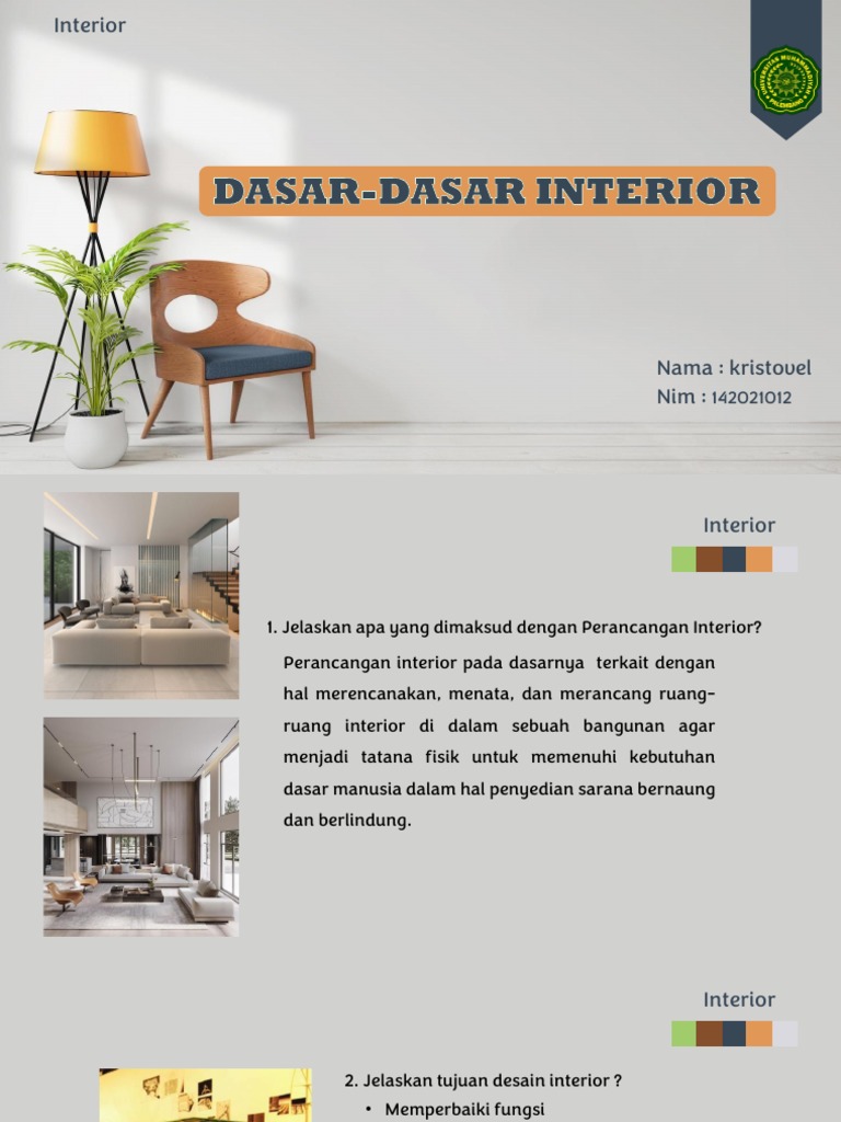 Panduan Dasar Desain Interior | PDF