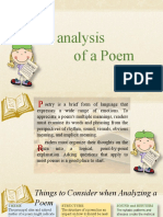 Analysis of A Poem
