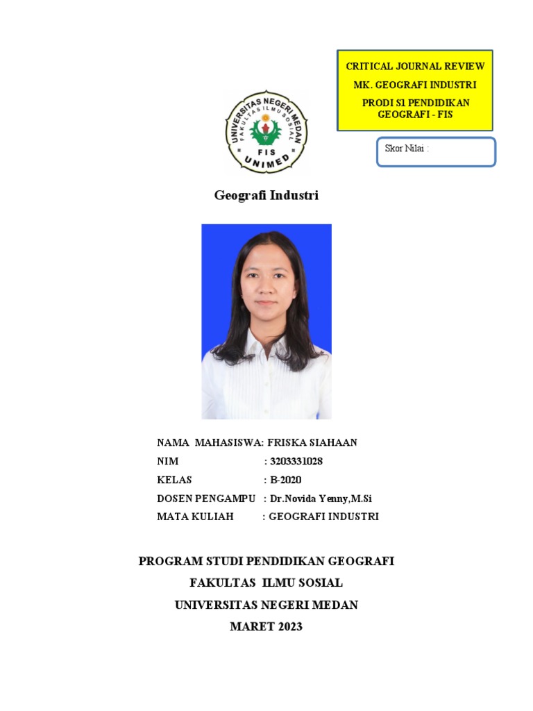 Cjr geo industri friska siahaan b 2020 pdf