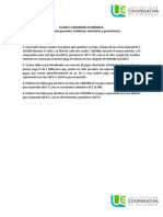 TALLER # 4 Ing. Económica Anualidades Generales y Gradientes