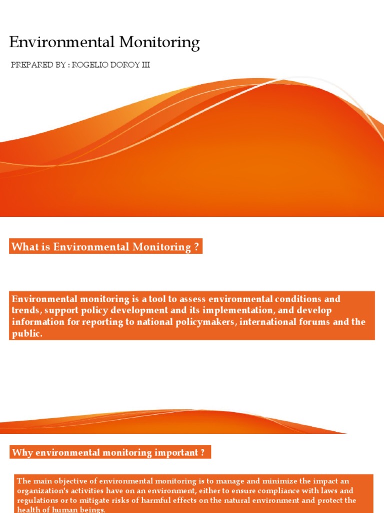Environmental Monitoring PDF Environmental Monitoring Earth Sciences