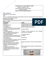 Actividades Filosofia 2do