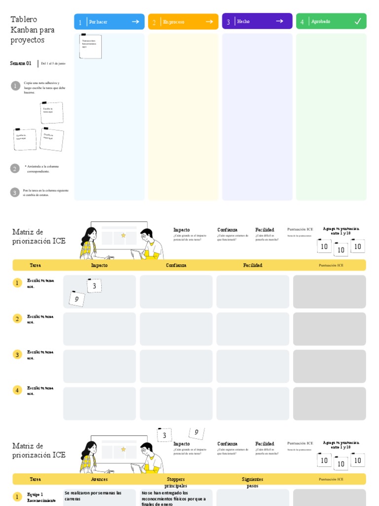 Tablero Kanban Fondo de Jamboard PDF
