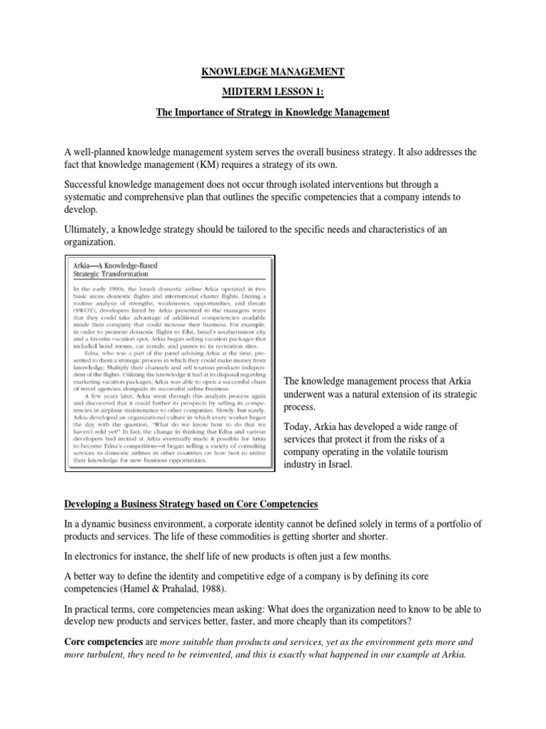 Strategic Knowledge Management Insights | PDF | Strategic Management ...